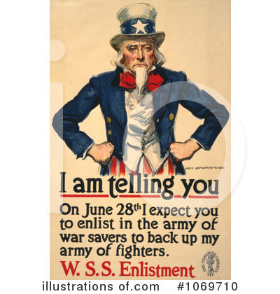 Royalty-Free (RF) Uncle Sam Clipart Illustration by JVPD - Stock Sample #1069710