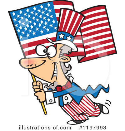 Fourth Of July Clipart #1197993 by toonaday