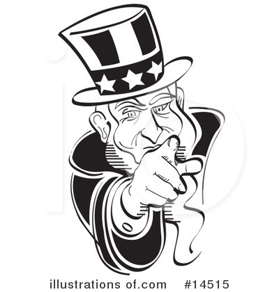 Royalty-Free (RF) Uncle Sam Clipart Illustration by Andy Nortnik - Stock Sample #14515