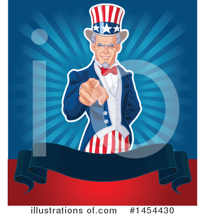 Royalty-Free (RF) Uncle Sam Clipart Illustration by Pushkin - Stock Sample #1454430