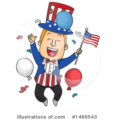 American Flag Clipart #1460543 by BNP Design Studio