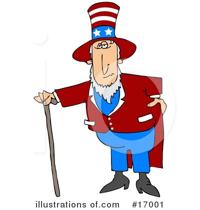 Royalty-Free (RF) Uncle Sam Clipart Illustration by djart - Stock Sample #17001