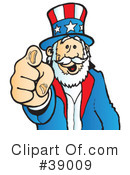 Uncle Sam Clipart #39009 by Snowy