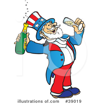 Royalty-Free (RF) Uncle Sam Clipart Illustration by Snowy - Stock Sample #39019