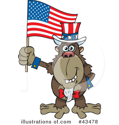 Royalty-Free (RF) Uncle Sam Clipart Illustration by Dennis Holmes Designs - Stock Sample #43478