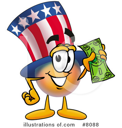 Royalty-Free (RF) Uncle Sam Clipart Illustration by Mascot Junction - Stock Sample #8088