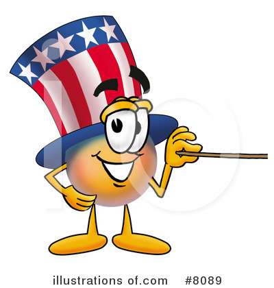 Uncle Sam Character Clipart #8089 by Mascot Junction