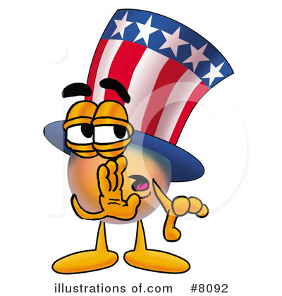 Royalty-Free (RF) Uncle Sam Clipart Illustration by Mascot Junction - Stock Sample #8092