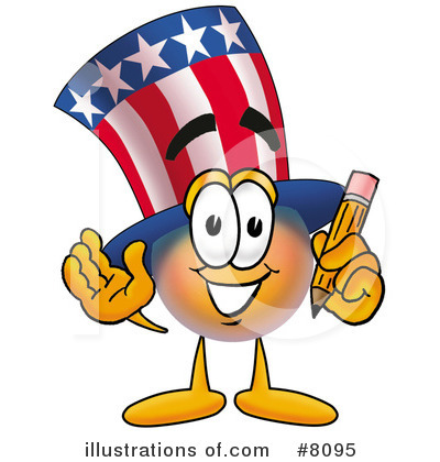 Royalty-Free (RF) Uncle Sam Clipart Illustration by Mascot Junction - Stock Sample #8095