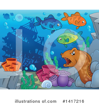 Royalty-Free (RF) Underwater Clipart Illustration by visekart - Stock Sample #1417216