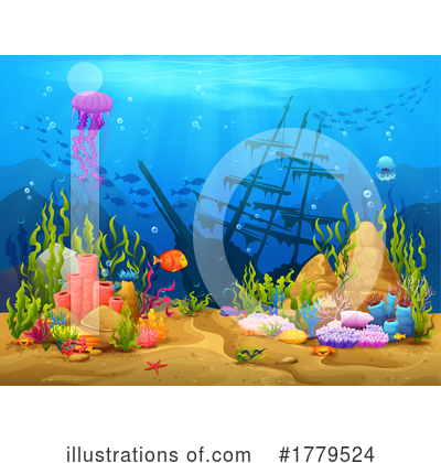 Jellyfish Clipart #1779524 by Vector Tradition SM