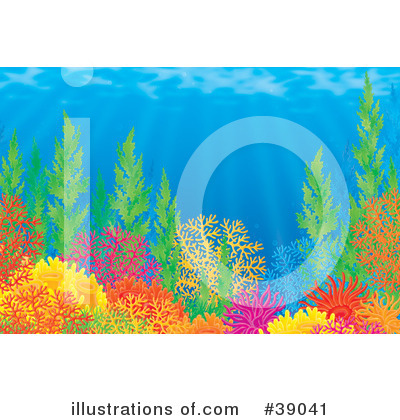 Royalty-Free (RF) Underwater Clipart Illustration by Alex Bannykh - Stock Sample #39041