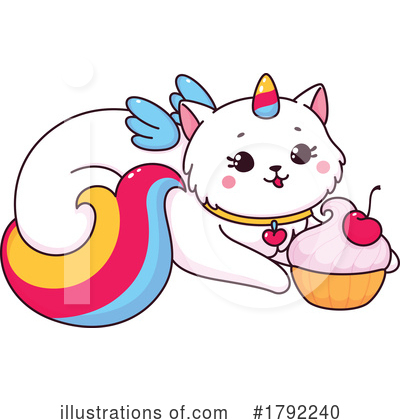 Royalty-Free (RF) Unicorn Cat Clipart Illustration by Vector Tradition SM - Stock Sample #1792240