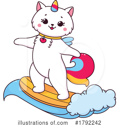 Royalty-Free (RF) Unicorn Cat Clipart Illustration by Vector Tradition SM - Stock Sample #1792242
