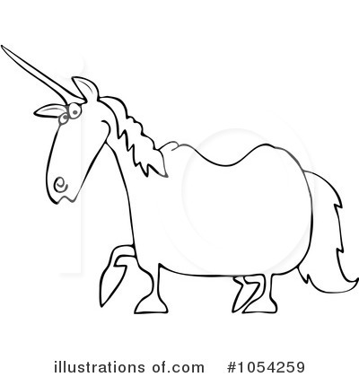 Royalty-Free (RF) Unicorn Clipart Illustration by djart - Stock Sample #1054259