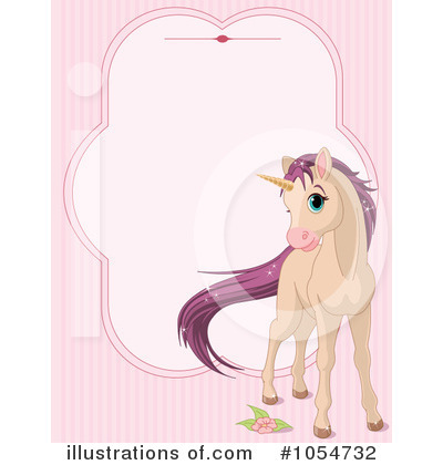 Royalty-Free (RF) Unicorn Clipart Illustration by Pushkin - Stock Sample #1054732