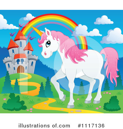 Royalty-Free (RF) Unicorn Clipart Illustration by visekart - Stock Sample #1117136