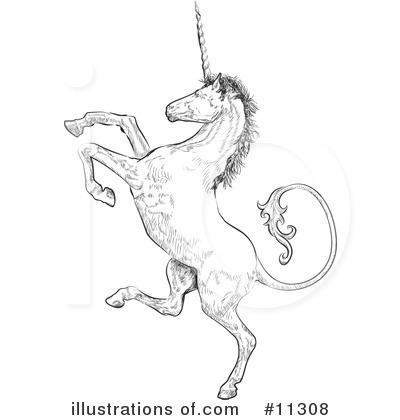 Royalty-Free (RF) Unicorn Clipart Illustration by AtStockIllustration - Stock Sample #11308