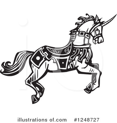 Royalty-Free (RF) Unicorn Clipart Illustration by xunantunich - Stock Sample #1248727