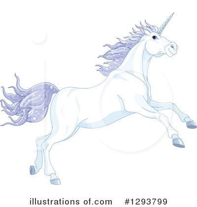 Royalty-Free (RF) Unicorn Clipart Illustration by Pushkin - Stock Sample #1293799