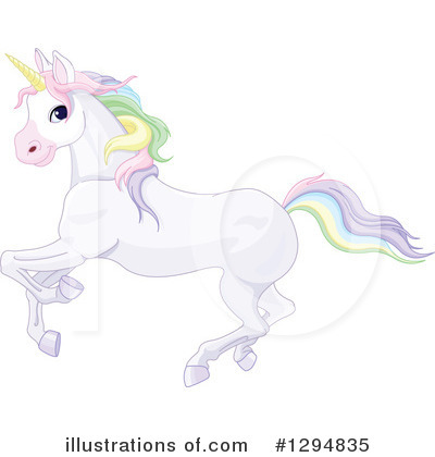Royalty-Free (RF) Unicorn Clipart Illustration by Pushkin - Stock Sample #1294835