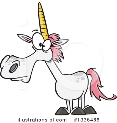 Royalty-Free (RF) Unicorn Clipart Illustration by toonaday - Stock Sample #1336486