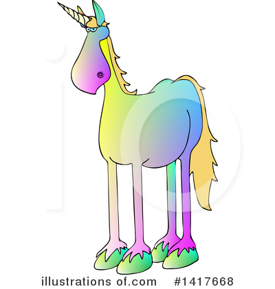 Royalty-Free (RF) Unicorn Clipart Illustration by djart - Stock Sample #1417668