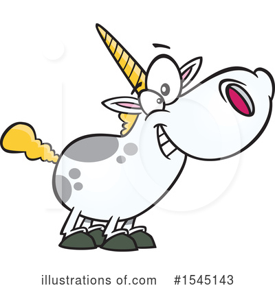 Royalty-Free (RF) Unicorn Clipart Illustration by toonaday - Stock Sample #1545143