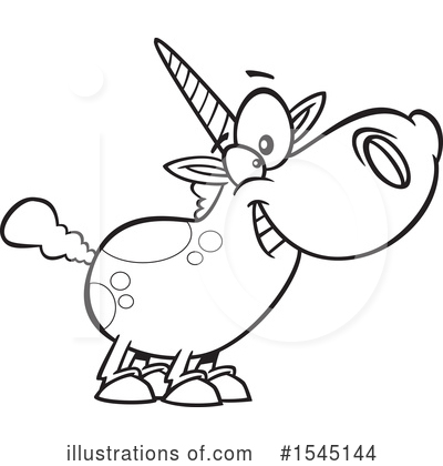 Royalty-Free (RF) Unicorn Clipart Illustration by toonaday - Stock Sample #1545144