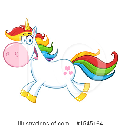 Royalty-Free (RF) Unicorn Clipart Illustration by Hit Toon - Stock Sample #1545164
