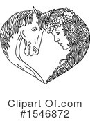 Unicorn Clipart #1546872 by patrimonio