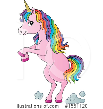 Royalty-Free (RF) Unicorn Clipart Illustration by visekart - Stock Sample #1551120