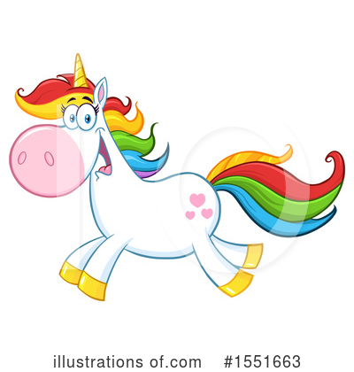 Royalty-Free (RF) Unicorn Clipart Illustration by Hit Toon - Stock Sample #1551663