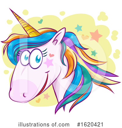 Royalty-Free (RF) Unicorn Clipart Illustration by Domenico Condello - Stock Sample #1620421