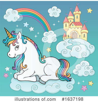 Royalty-Free (RF) Unicorn Clipart Illustration by visekart - Stock Sample #1637198