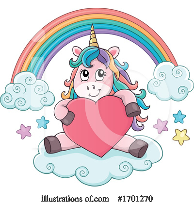 Royalty-Free (RF) Unicorn Clipart Illustration by visekart - Stock Sample #1701270