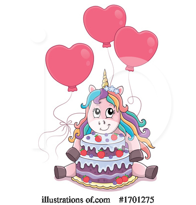 Royalty-Free (RF) Unicorn Clipart Illustration by visekart - Stock Sample #1701275