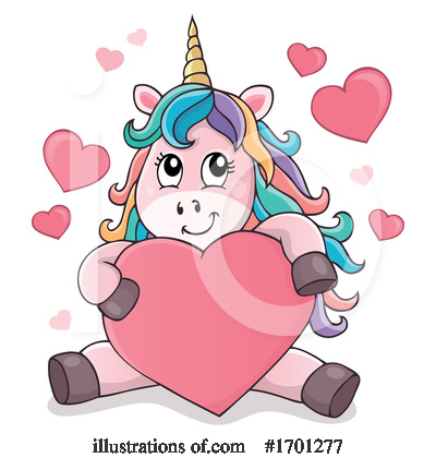 Royalty-Free (RF) Unicorn Clipart Illustration by visekart - Stock Sample #1701277