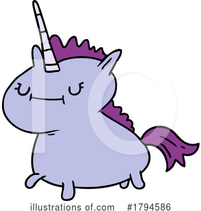 Royalty-Free (RF) Unicorn Clipart Illustration by lineartestpilot - Stock Sample #1794586