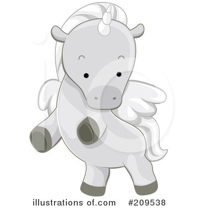 Royalty-Free (RF) Unicorn Clipart Illustration by BNP Design Studio - Stock Sample #209538