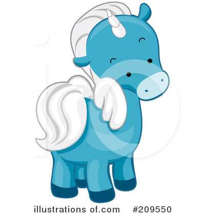 Royalty-Free (RF) Unicorn Clipart Illustration by BNP Design Studio - Stock Sample #209550