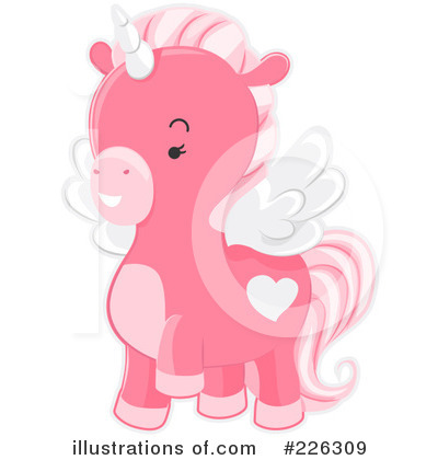 Royalty-Free (RF) Unicorn Clipart Illustration by BNP Design Studio - Stock Sample #226309