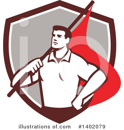 Royalty-Free (RF) Union Worker Clipart Illustration by patrimonio - Stock Sample #1402079