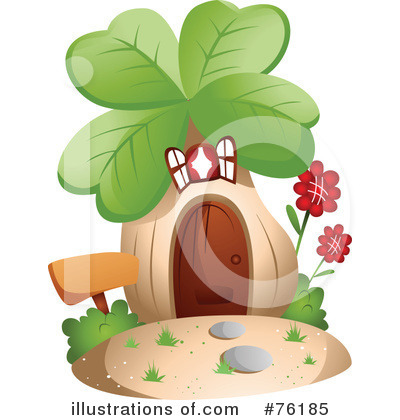 Royalty-Free (RF) Unique House Clipart Illustration by BNP Design Studio - Stock Sample #76185