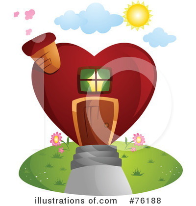 Royalty-Free (RF) Unique House Clipart Illustration by BNP Design Studio - Stock Sample #76188