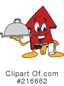 Up Arrow Mascot Clipart #216662 by Mascot Junction