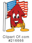 Up Arrow Mascot Clipart #216666 by Mascot Junction