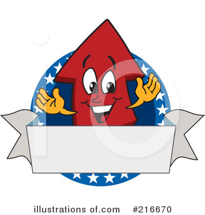 Up Arrow Mascot Clipart #216670 by Toons4Biz