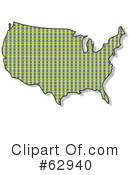 Usa Map Clipart #62940 by djart