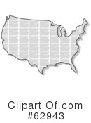 Usa Map Clipart #62943 by djart